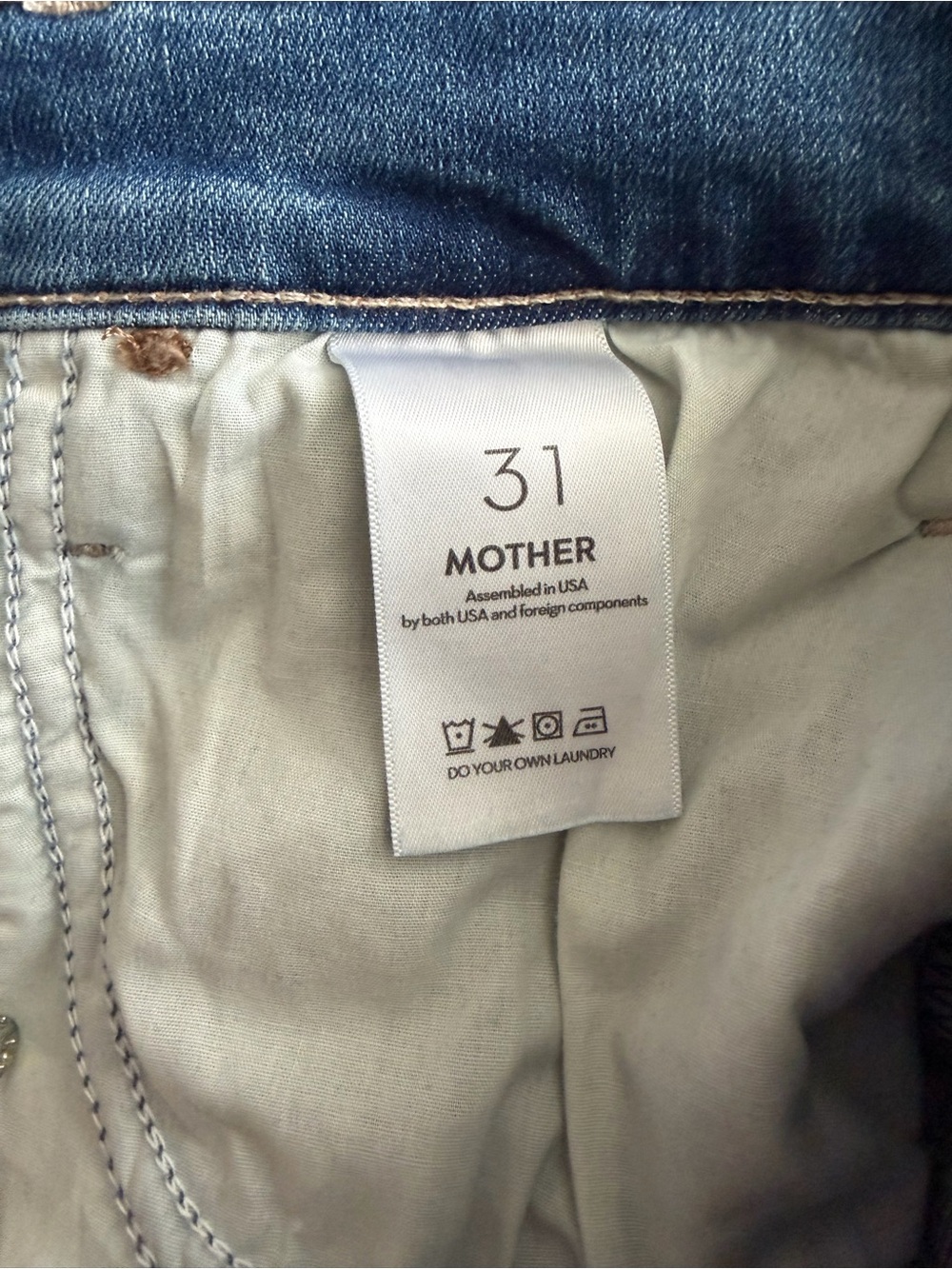 NWT Size 31 Mother Denim The Hustler Ankle Fray Jeans in Healing Jar - Picture 11 of 12